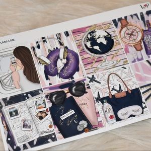 “Jetsetter” Planner Sticker Kit